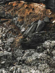 Beautiful image of vulcan rock for background