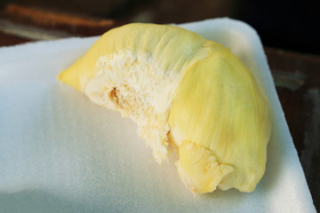 The King of fruits, Delicious golden yellow durian.