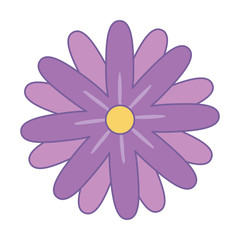 Isolated flower ornament design vector illustration
