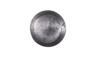 prison metal plate isolated on white background