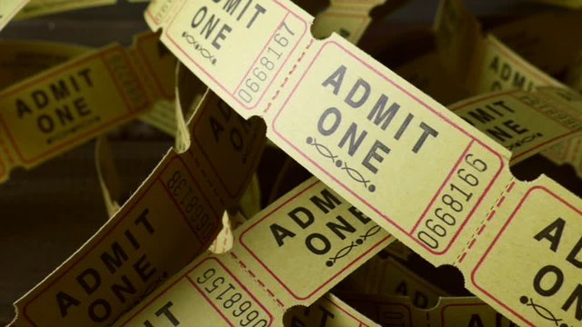 4K: Movie Tickets Defocus To Focus On One