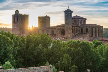 The Cathedral of Santa Maria in Siguenza in the province of Guadalajara (Castilla la Mancha, Spain)