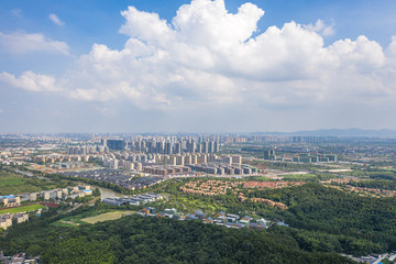city skyline in hangzhou china