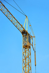 Fototapeta na wymiar Construction tower crane