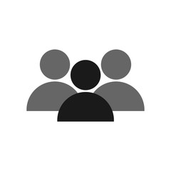 business people group icon isolated on white background. business sign organization teamwork with manager and staff. business leader and employee. leadership concept.