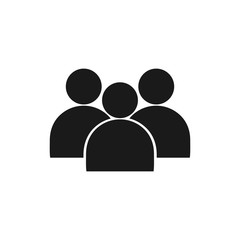business people group icon isolated on white background. business sign organization teamwork with manager and staff. business leader and employee. leadership concept.