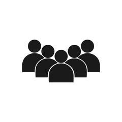 business people group icon isolated on white background. business sign organization teamwork with manager and staff. business leader and employee. leadership concept.