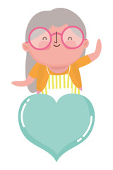 Grandmother cartoon vector design vector illustration