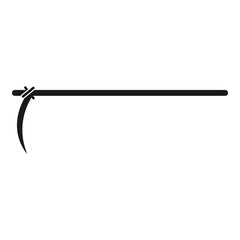 Sickle garden icon. Simple illustration of sickle garden vector icon for web design isolated on white background