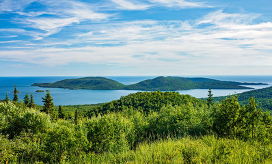 View of Pic Island from the Overlook - obrazy, fototapety, plakaty