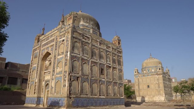 Hyderabad Tombs of the Talpur Mirs Largest Tomb of Mir Karam Ali Khan Picturesque Side View During Sunrise