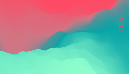 Fototapeta premium Abstract background with dynamic effect. Creative design poster with vibrant gradients. Vector Illustration for advertising, marketing, presentation. Mobile screen.