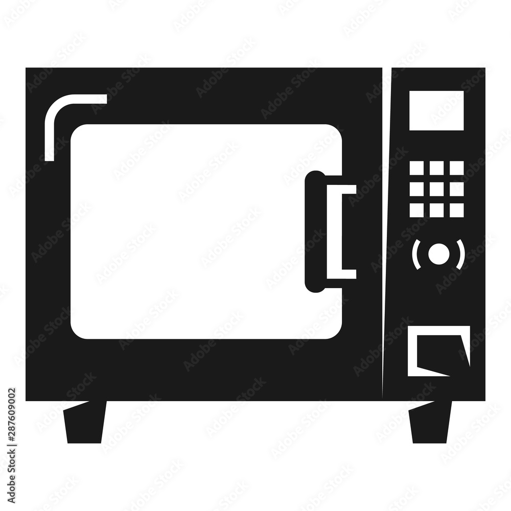 Poster digital microwave icon. simple illustration of digital microwave vector icon for web design isolated