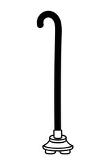Isolated walking stick design vector illustration