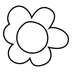 Isolated flower ornament design vector illustration