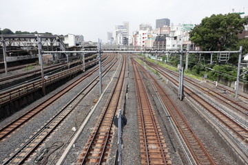 Fototapeta na wymiar 東京の鉄道
