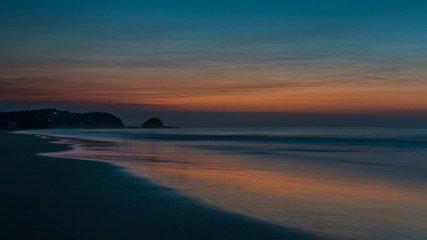 Amanecer en Zipolite, México