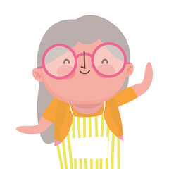 Grandmother cartoon vector design vector illustration