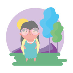 Grandmother cartoon vector design vector illustration