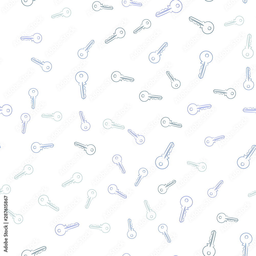 Poster seamless vector pattern with keys. texture for textile, wallpaper and backdrop