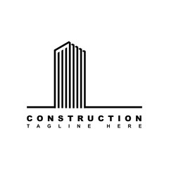 Building construction logo. modern template design. vector icon illustration	