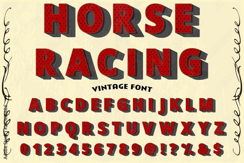 Poster 3d abc font alphabet script typeface handcrafted handwritten vector label design old style.shadow ef