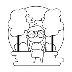 Grandmother cartoon vector design vector illustration