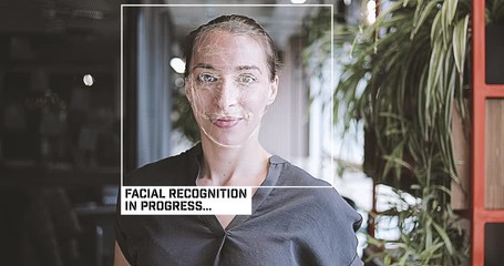 Scanning woman identity by using facial recognition technology