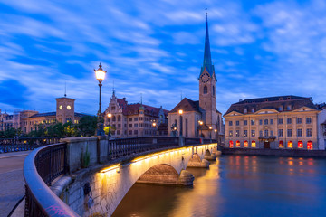 Obraz premium Zurich, largest city in Switzerland