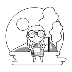 Grandmother cartoon vector design vector illustration