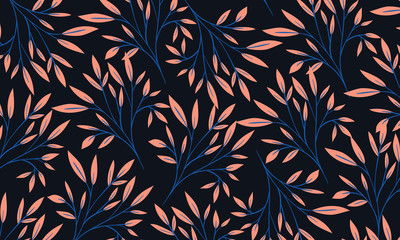Beautiful Leaves pattern Background
