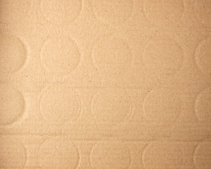 brown cardboard box from the bottle, full frame