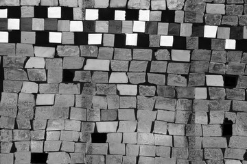 black and white mosaic textures and backgrounds
