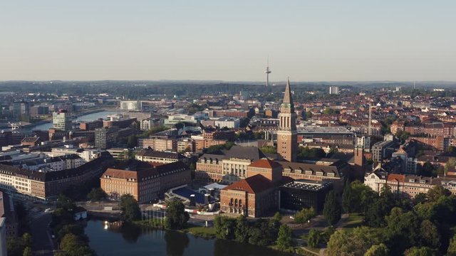Cityscape of Kiel, the city in the northern part of Germany