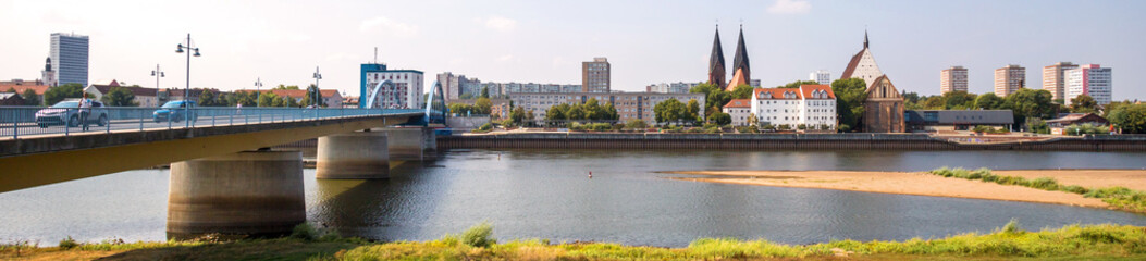 german border town frankfurt oder panorama