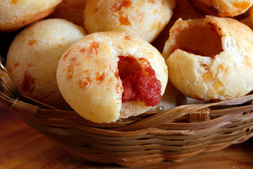 Brazilian snack cheese bread