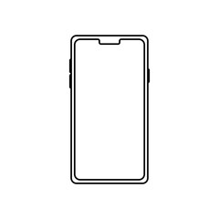 Isolated smartphone vector design