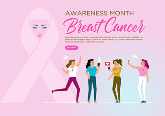 Breast cancer ribbon symbol