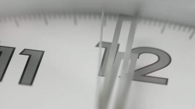 Time Passes On Silver Clock