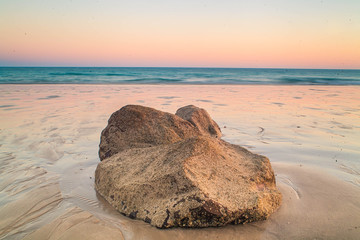 beach at sunset