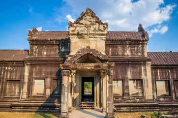 Fototapeta premium Ancient temple complex Angkor Wat, Siem Reap, Cambodia.