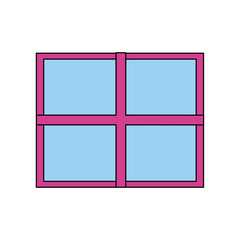 Isolated window vector design