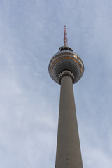 Obraz premium View of the television tower in central Berlin , Alexanderplatz