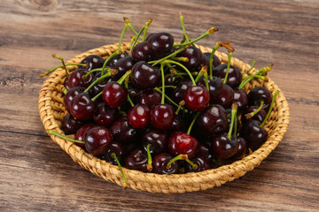 Ripe sweet tasty cherry  berry