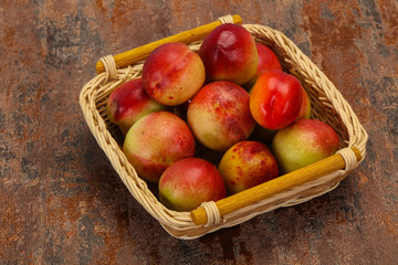 Sweet tasty fresh ripe apricots