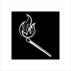 Lit Matchstick, Burning Matchstick