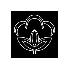 Cotton Flower Icon, Cotton Ball, Cotton Fiber