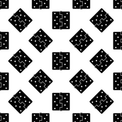 Door Hinge Icon Seamless Pattern, Door Hinge Connects Door With Door Frame