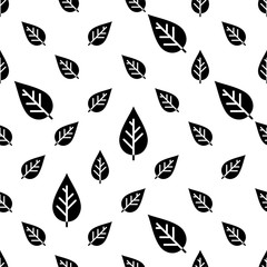 Leaf Icon Seamless Pattern