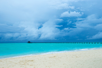 Dark clouds on the ocean